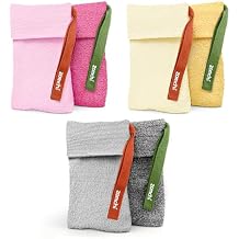 ZOMCHI 6 Pack Soap Saver Bags, Exfoliating Soap Pouch with Dual-Texture for Shower Gray & Yellow & Pink