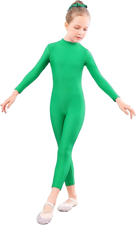 Speerise Girls Kids Spandex Long Sleeve Full Body Zentai Costume