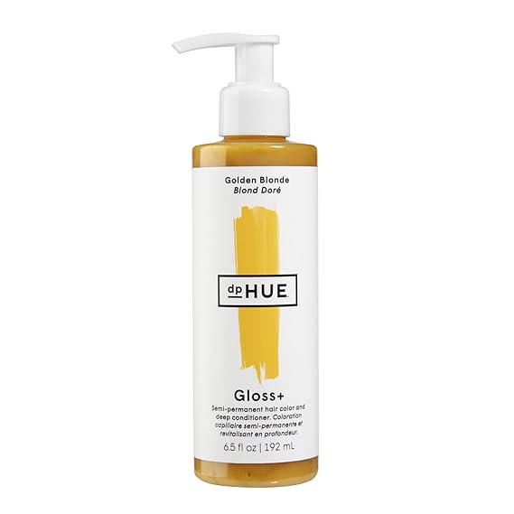 dpHUE Gloss+, Golden Blonde - 6.5 fl oz | Boosts Fading & Faded Hair Color - 8-12 Applications per Bottle - Lasts Up to 8 Washes