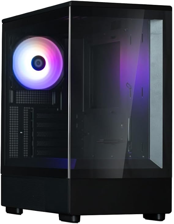 ZALMAN CS8958 P10 Black Pillarless Construction Mini Tower Micro-ATX PC Case Black