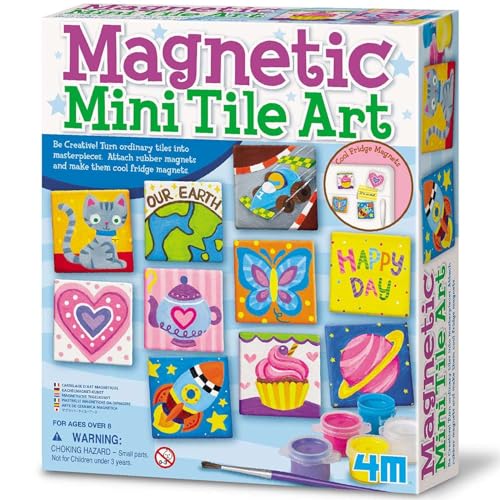 4M Magnetic Mini Tile Art, Art & Crafts DIY Kit, For Boys & Girls Ages 8