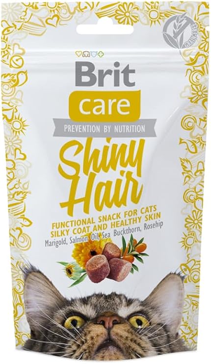 Brit Care Functional Snack For Shiny Feathers And Healthy Skin, Grain Free, Functional Cat Award, 50g