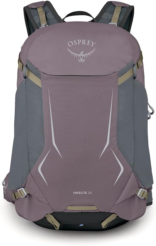 Osprey Hikelite Unisex Hiking Backpack 28L Graphite Purple