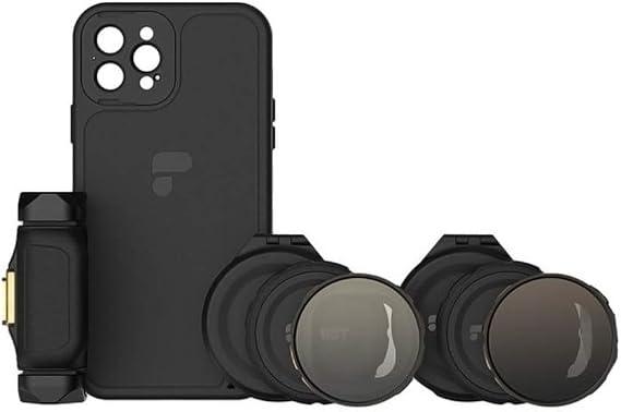PolarPro - LiteChaser - iPhone 12 Pro - VND Kit - Protective case - Corresponding Grip - Variable ND Filter - Lens Cap