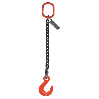 Liftall 932SOSW10X10 Sling Chain, Single Oblong Hook, 9/32" x 10'