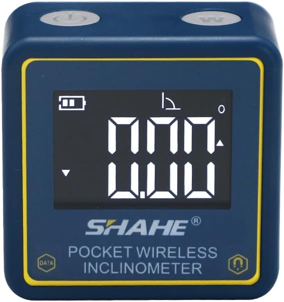 SHAHE Digital Level Protractor With Wireless Data Output Rechargeable Digital Angle Finder Digital Level Box Bevel Gauge