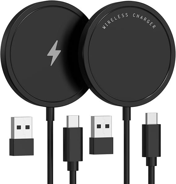 Wireless Charger, 15W Max Fast Magnetic Wireless Charging Pad Compatible with iPhone 17/16/15/14/13/12