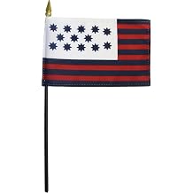 Guilford Courthouse - 4 in x 6 in Historical Stick Flag