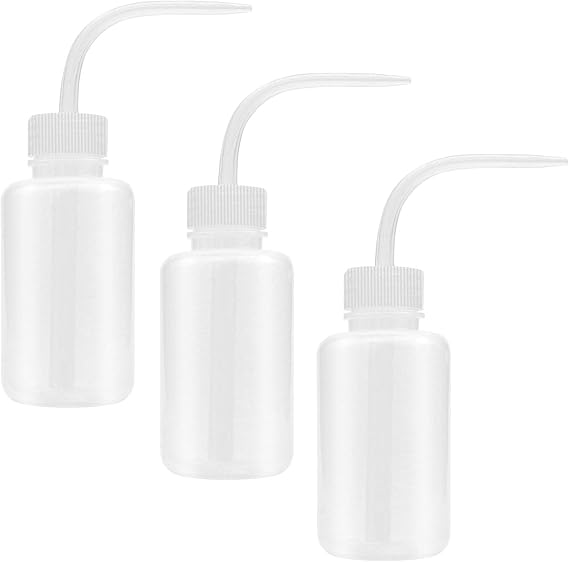 3 Pcs Squeeze Bottle, Wash Bottle - Leak-Proof with Precision Nozzles for Plant Care, Vinaigrette, Detergent & Tattoo Supplies