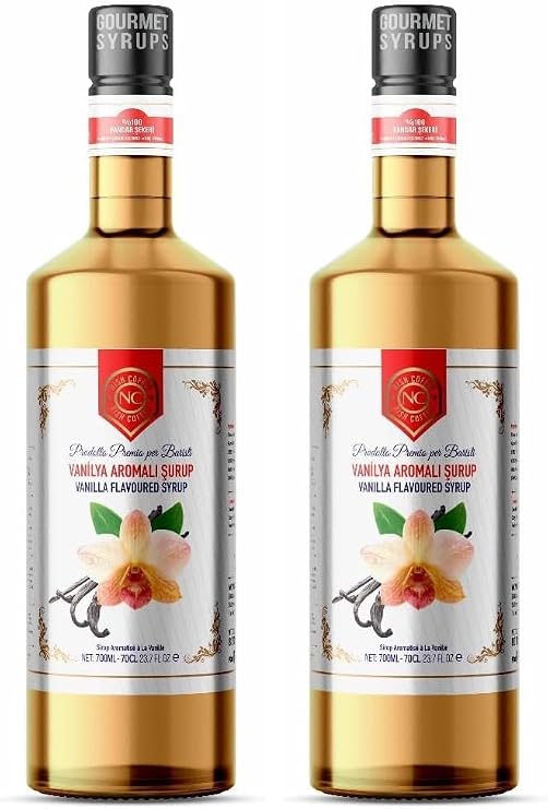 Nish Vanilya Aromalı Şurup 700 ml (2 paketi)