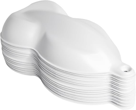 Speed Shapes (25) White Plastic Car Models for Auto Paint Display, Wrap and Tint Sample Display | Made in USA