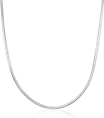925 Sterling Silver Snake Chain Necklace Pendant Adjustable Snake Lovely Chain Necklace Hypoallergenic Gift For Women