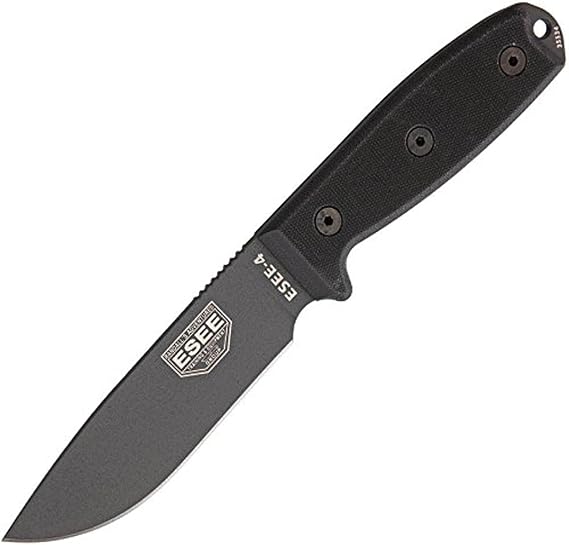 ESEE ES4PTGB-BRK Model 4 Gunsmoke Knife