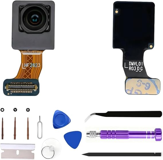 OEM Galaxy S23/S23Plus/S23Ultra Front Facing Camera Part Replacement Original for Samsung Galaxy S23/S23 Plus/S23 Ultra 5G Selfie Front Camera Module Module Part Repair with Tools(US Version
