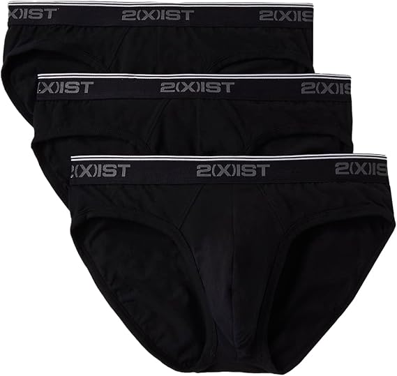 2(X)IST Men's Cotton Stretch No Show Brief 3-Pack