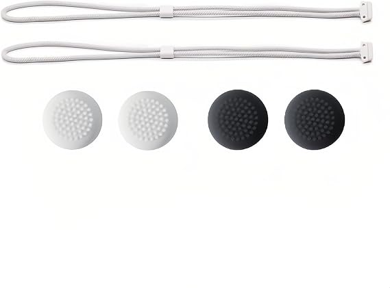 2 PCS Replacement Hand Straps for Meta Quest 3S, Quest 3 Controller Comfortable, Secure, and Easy to Install with 2 Pair Thumb Grip Caps