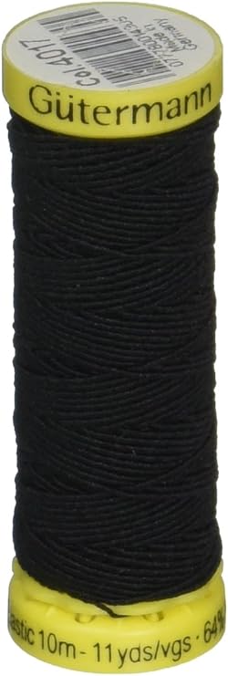 Elastic Thread 11 Yards-Black