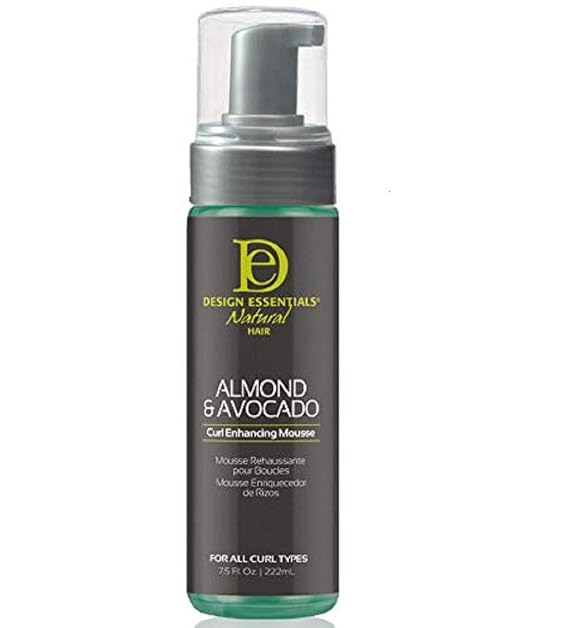 Design Essentials Almond and Avocado Curl Enhancing Hair Mousse for Curly Hair; 7.5 Oz (Pack of 1)