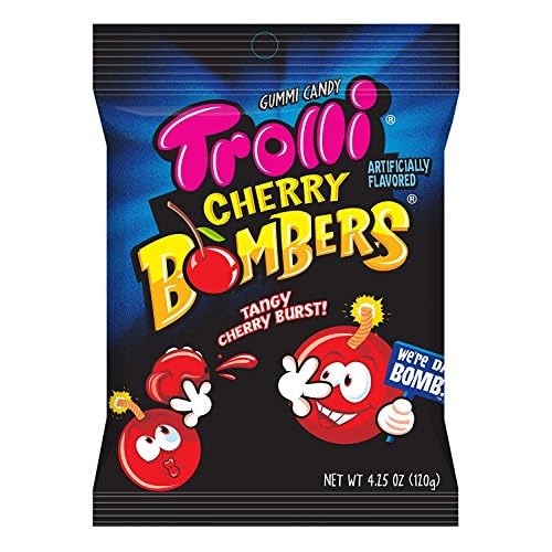 Trolli Cherry Bombers Gummy Candy, 4.25 Ounce Bag