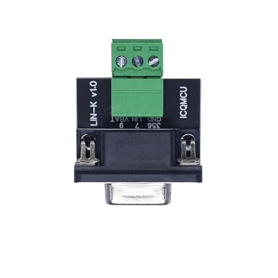 Lin-K | Can Adapter Female Db9 Lin Board Pcan USaB to Can Terminal Resistance 120 Wiring Terminals