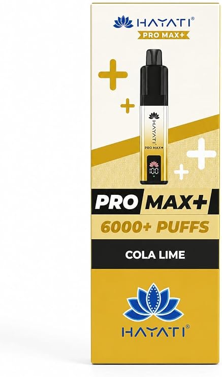 Hayati Ultra Pro Max Kit 6000+ Puffs, (Cola Lime) Smooth Draw & Long Lasting (NEXT DAY DELIVERY)