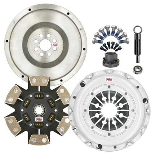 ClutchMaxPRO Performance Stage 4 Clutch Kit with Flywheel Compatible with BMW 1999-2003 323 325 E46 525 E39 Z3 Z4 CP03947HDCFW-ST4