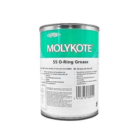 Molykote 55 O-Ring Grease 1 kg | Synthetic Grease for Rubber Seals & O-Rings | High-Volume Industrial Packaging for Assembly & Maintenance