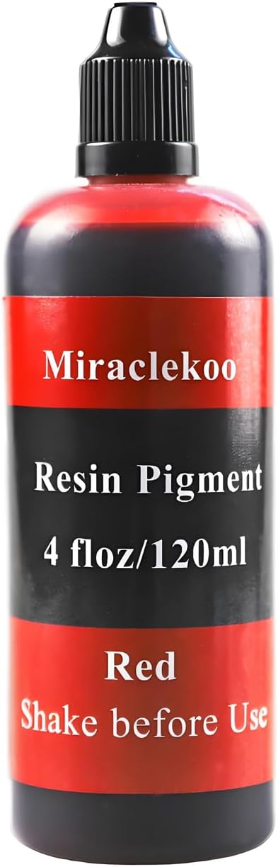 Red Epoxy Resin Color Dye Colorant Liquid Epoxy Resin Pigment,Translucent,120ml