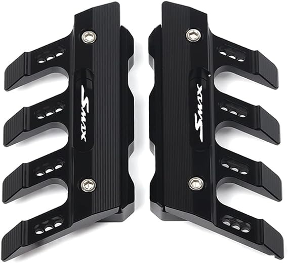 for Yamaha SMAX SMAX155 AEROX 155 Motorcycle Fall Side Guard Front Fork Protector Front Fender Protection Block Side Guard CNC Aluminum Multiple Colour (Color : Black)