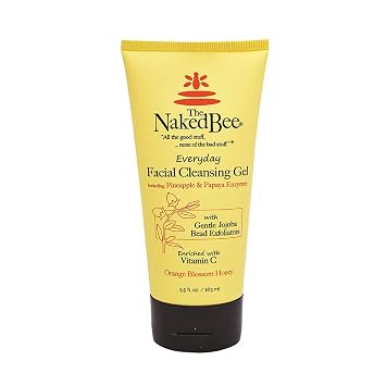 The Naked Bee Gel Cleanser Facial Wash (5.5 oz) Hydrating & Moisturizing - Daily Gel Cleanser Face Wash for All Skin Type with Orange Blossom Honey