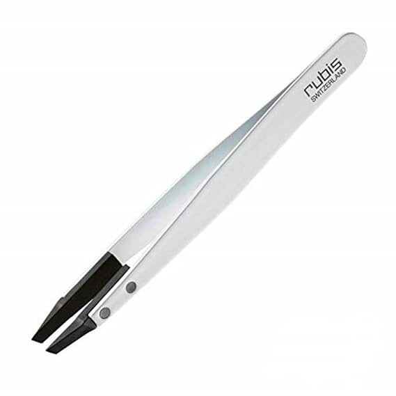 Rubis Tweezer, Classic Techno, White 1KS105,Rubis Switzerland Swiss Made World Renowned Precision