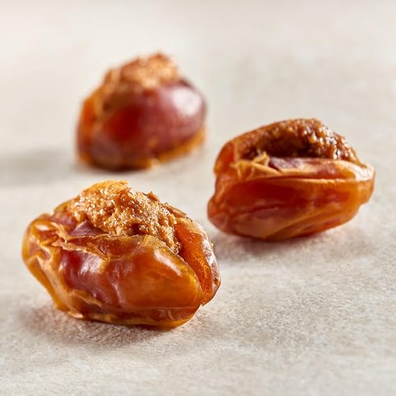 Bateel Kholas Dates with Caramelized Cashew Premium Stuffed Arabian Dates | Golden Toffee Flavor with Glazed Cashews | Luxury Ramadan, Eid & Holiday Gift Box