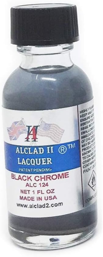Alclad II Lacquers Black Chrome Laquer, 1oz, ALC124