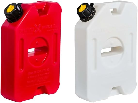 RotopaX RX-1G-1W Gasoline/Water Pack - 1 Gallon Capacity, Red/White
