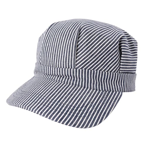 Rothco Hickory Stripe Engineer Cap Vintage Railroad Conductor Train Hat for Costumes & Work