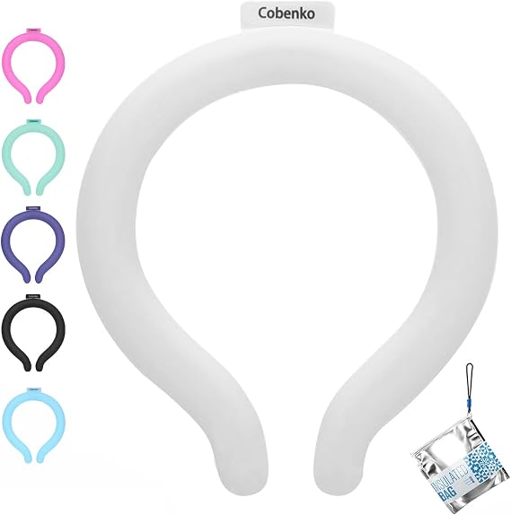 Neck Cooling Tube with Insulated Bag, Reusable PCM Ice Ring, Neck Cooler