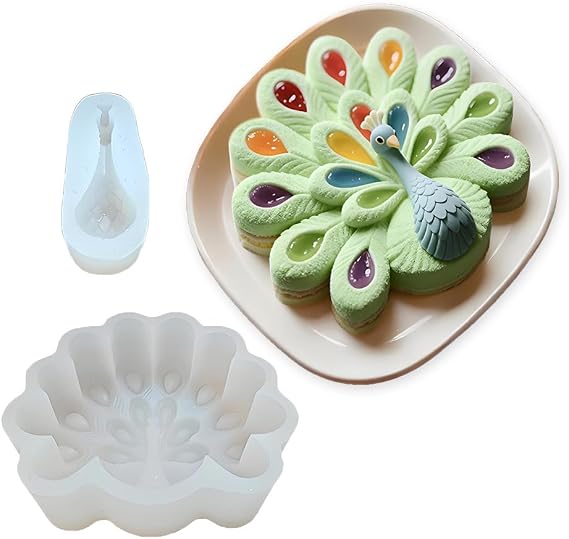 Peacock Shape Silicone Molds
