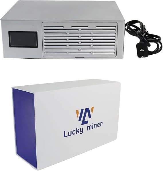 New Lucky Miner LV08 Pro 7TH/s 150W BTC Miner SHA256 Algorithm Crypto Miner Home and Office Mining, Solo/P2P Mining, Support 42+ Coins (BTC, BCH, BSV), in Stock