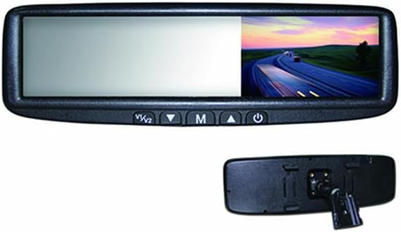 BOYO VTB44M - Replacement or Clip-on Rear-View Mirror with 4.3" TFT-LCD Backup Camera Monitor