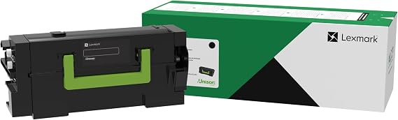 Lexmark 58D1000 Black Return Program Toner Cartridge | 7500 page yield with Unison toner and shake-free system for MS821dn, MX722ade and MX826ade