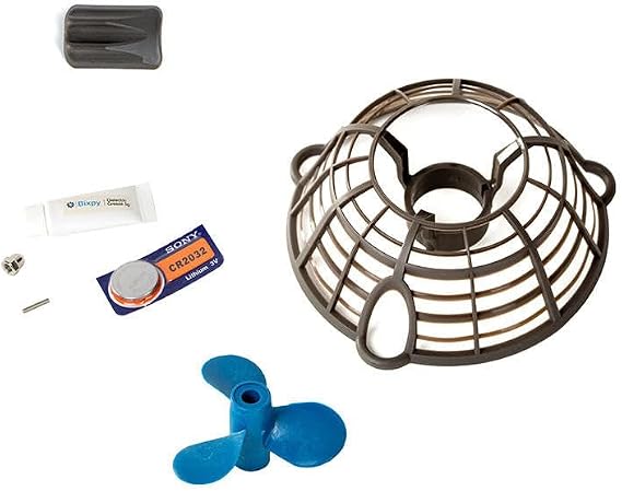 Bixpy J-1 Kare Kit Compatible for J-1 Motor with Fine Grill Propeller Guard | Spare Replacement Propeller, Remote Power Pack & Connector Grease for Maintenance, Protection and Outdoor Watercraft Use