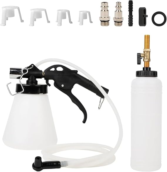 Vacuum Brake Bleeder Kit, 0.9L Vehicle Manual Brake Bleeder Vacuum Pump