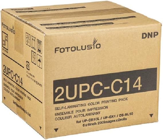 2UPC-C14 media for the Sony SnapLab Photo Printer (400 PRINTS) - 4"x 6" paper & ink ribbon kit for UP-CR10L, UP-CX1 and DNP DS-SL10.