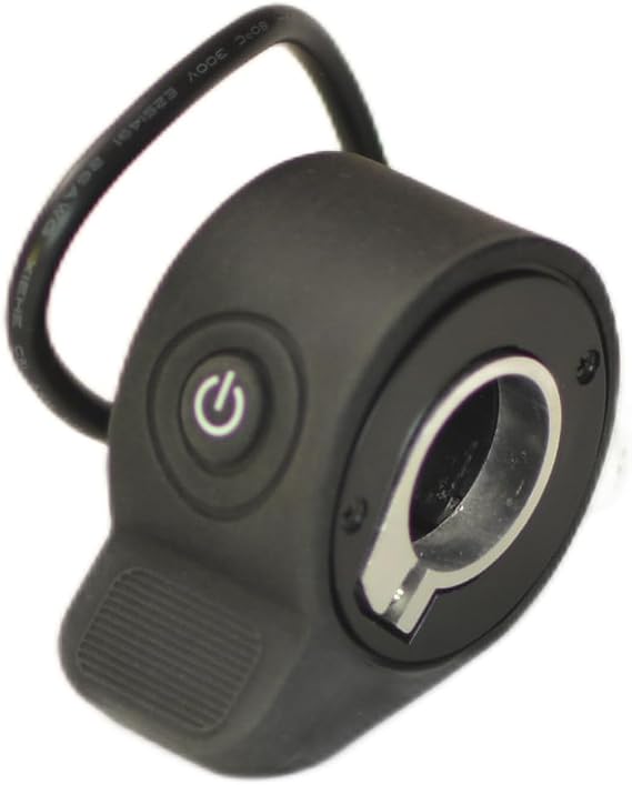Generic Electric Scooter Throttle with Push Button - Multicolored Cable - Black