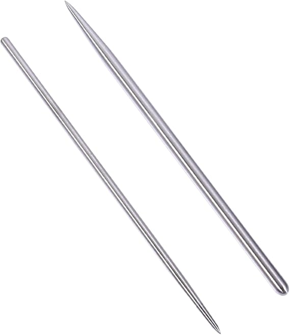 EXCEART Polymer Clay Tools 2 pcs Stainless Steel Clay Needle Set for Polymer Modeling Pottery Carving and Ceramic Modeling 6.10 in Sculpting Rods for Beginners and Artists
