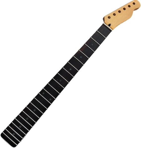 Yellow Maple Electric Guitar Neck 22 Fret 25.5inch Rosewood Dot Inlay