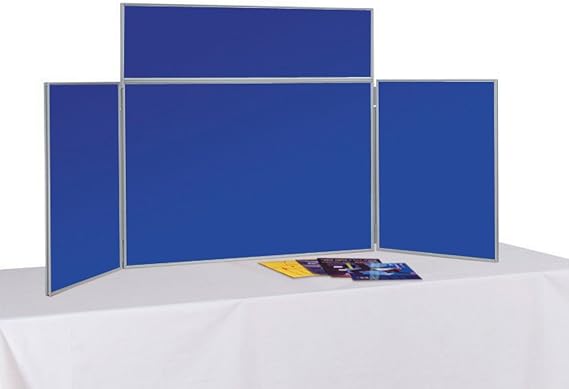 Tabletop 3 Panel (+Header) Folding Exhibition Display Boards - Small with Carry Bag