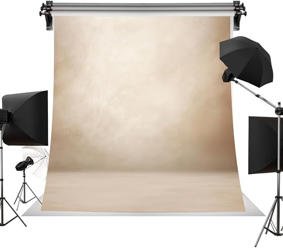 10X15ft Beige Photography Backdrop Abstract Beige Portrait Photo Booth Backdrop for Photoshoot Background Screen Video Recording Parties Backdrops Photo Studio Props