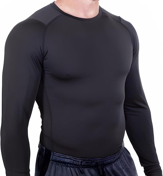 Core Tight Pro Men's Long Sleeve Compression Shirt Athletic Base Layer for Performance Workouts