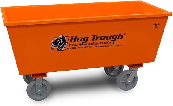 10 cf 10 Gauge Steel Hog Trough with Wheels